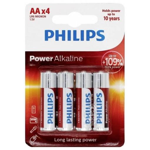 Philips Power LR6 tužková baterie AA alkalicko-manganová, 1.5 V, 4 ks