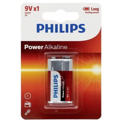 Philips Power 6LR61 baterie 9 V alkalicko-manganová 9 V 1 ks