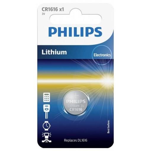 Philips knoflíkový článek CR 1616 3 V 1 ks lithiová Minicells