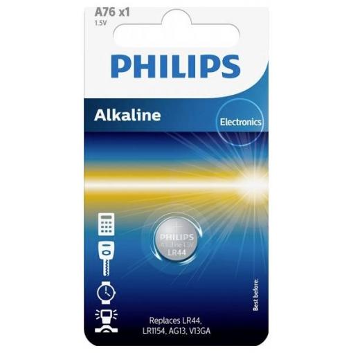 Philips knoflíkový článek LR 44 1.5 V 1 ks alkalicko-manganová A76