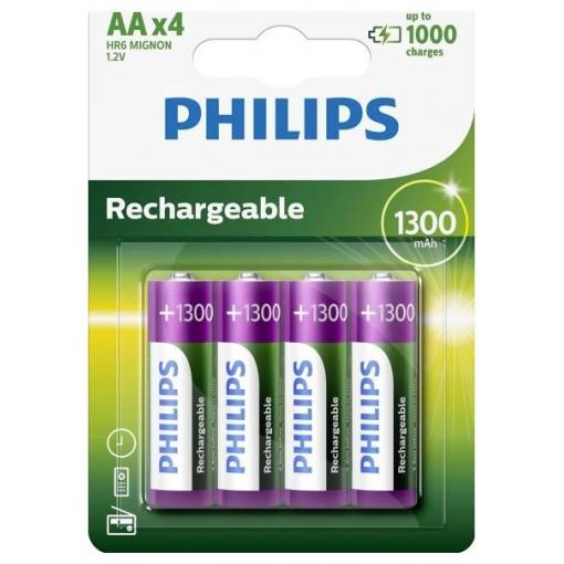 Philips HR6 akumulátor AA, Ni-MH, 1300 mAh, 1.2 V, 4 ks