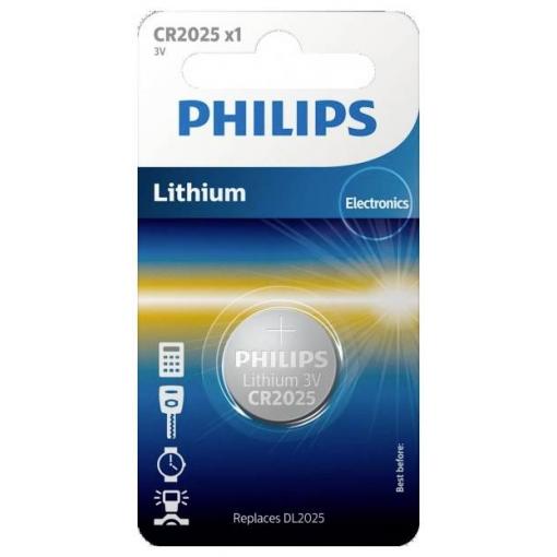 Philips knoflíkový článek CR 2025 3 V 1 ks lithiová Minicells