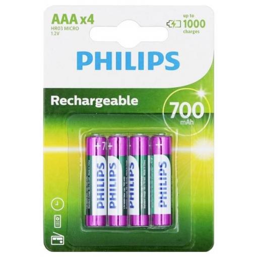 Philips HR03 akumulátor AAA Ni-MH 700 mAh 1.2 V 4 ks