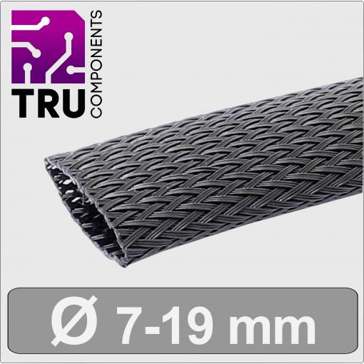 TRU COMPONENTS TC-13377552 T24CA104 ochranný oplet černá polyester 7 do 19 mm metrové zboží