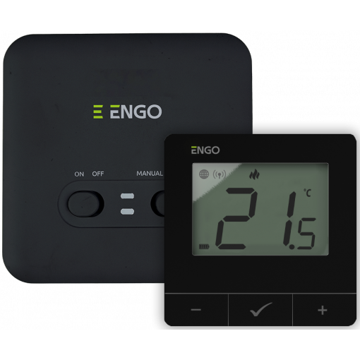 ENGO E20i-B Bezdrátový internetový Wi-Fi termostat, černý