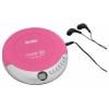 Roxx PCD 501 pink přenosný CD přehrávač Discman CD, CD-R, CD-RW, MP3 růžová, stříbrná