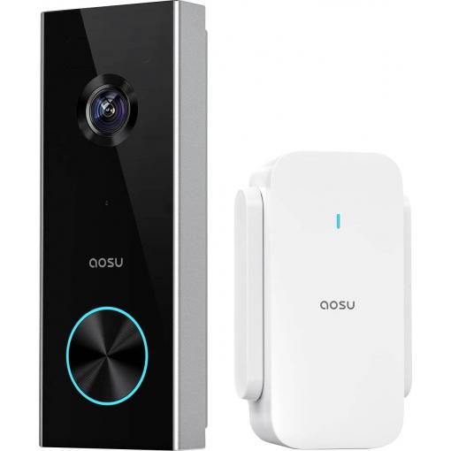 Aosu V8P Wi-Fi domovní video telefon kompletní sada, 1 ks, šedá, bílá, aos-V8P0.GAEU01000