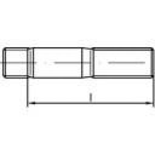 TOOLCRAFT TO-9989562 šrouby závrtné M16 80 mm DIN 938 nerezová ocel A4 10 ks
