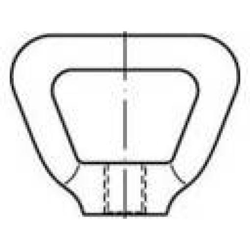 TOOLCRAFT TO-9990114 matice obloukové M16 DIN 80704 nerezová ocel A4 5 ks