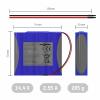 Ansmann 4S1P Akupack 4 x 18650 s kabelem Li-Ion 14.4 V 2550 mAh