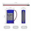Ansmann 1S2P Akupack 2 x 18650 s kabelem Li-Ion 3.6 V 7000 mAh