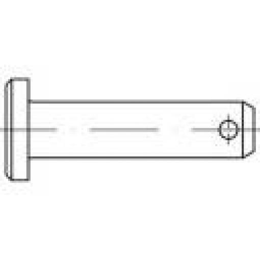 TOOLCRAFT TO-9978891 čep (Ø x d) 16 mm x 45 mm ocel galvanizováno zinkem 10 ks