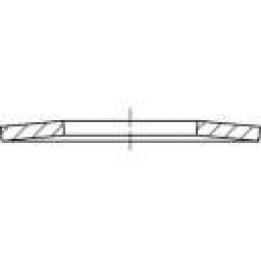 TOOLCRAFT TO-9979044 talířové pružiny vnitřní Ø: 61 mm DIN 2093 pružinová ocel 5 ks