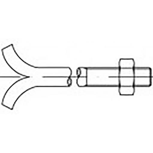 TOOLCRAFT TO-9985260 šrouby do zdiva a do základů M30 250 mm DIN 529 ocel pozinkované 5 ks