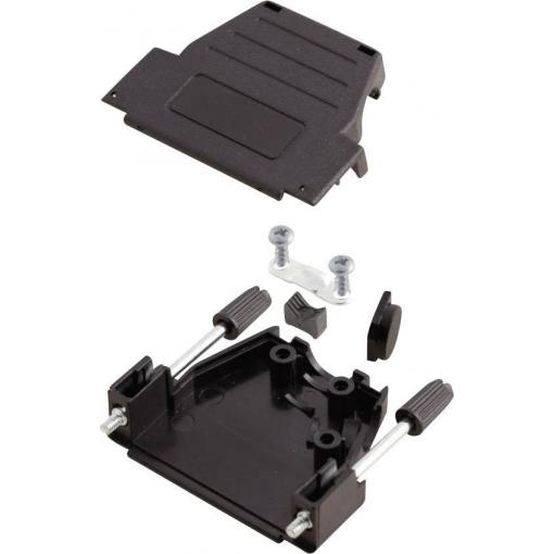 MH Connectors MHDSSK-P-37-S-K 6260-0107-04 D-SUB pouzdro Pólů: 37 plast 180 °, 45 ° černá 1 ks