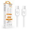 AL.kabel  USB-C/USB-C 0,5m bílý 3A 65W