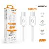 AL.kabel  USB-C/USB-C 0,5m bílý 3A 65W