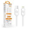 AL.kabel  USB C-Lighting 0,5m 3A bílý 30W