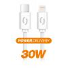AL.kabel  USB C-Lighting 0,5m 3A bílý 30W