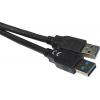 Kabel USB-A / USB-A 3.0, 1,5 m, 6 mm