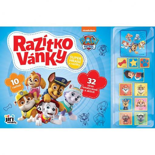 Razítkovánky Tlapková patrola, 64 stran, 10 razítek