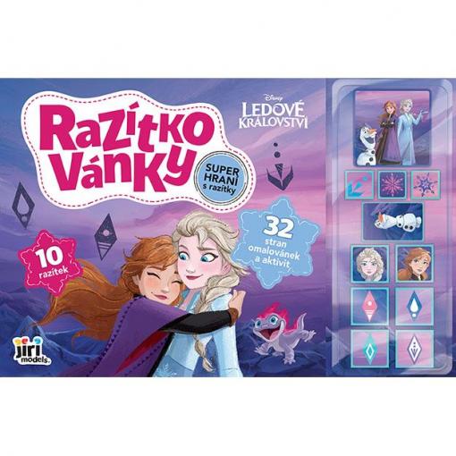 Razítkovánky Ledové království, 64 stran, 10 razítek