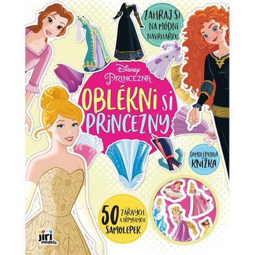 Samolepková knížka Disney Princezny, 24 stran, 8 listů samolepek