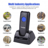 AZQR02 - mini bezdrátový Bluetooth 1D/2D skener čárových kódů s nabíjecí základnou - AZQR02 - mini Bluetooth bezdrátový 1D/2D skener čárových kódů s nabíjecí základnou