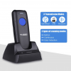 AZQR02 - mini bezdrátový Bluetooth 1D/2D skener čárových kódů s nabíjecí základnou - AZQR02 - mini Bluetooth bezdrátový 1D/2D skener čárových kódů s nabíjecí základnou