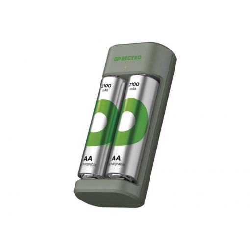 Nabíječka baterií GP Eco E221 + 2xAA ReCyko 2100