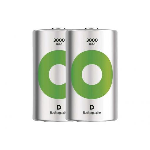 Baterie D (R20) nabíjecí 1,2V/3000mAh GP Recyko 2ks