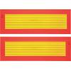 IWH ECE 70 097607 Warning stripe oranžová (fluorescenční), žlutá reflexní 1 ks (d x š) 565 mm x 195 mm