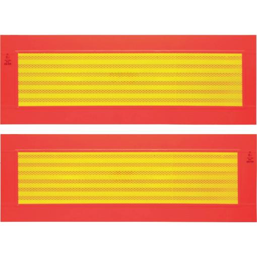 IWH ECE 70 097607 Warning stripe oranžová (fluorescenční), žlutá reflexní 1 ks (d x š) 565 mm x 195 mm