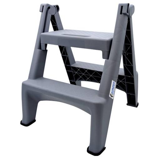 Kunzer 7KKT02 plast sklápěcí schůdky skládací max.prac. výška: 44 cm šedá 3.3 kg