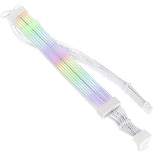 Kolink UR-12-V2x6-ARGB napájecí kabel bílá, transparentní, RGB 70 cm
