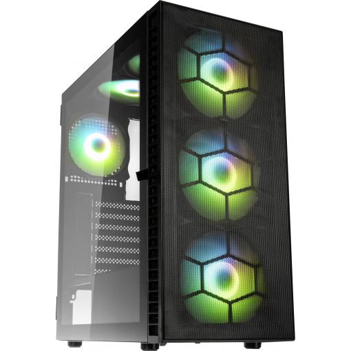 Kolink Observatory HF Plus Mesh ARGB midi tower PC skříň černá