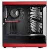 HYTE Y40 Tempered Glass midi tower PC skříň černočervená
