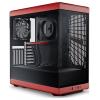HYTE Y40 Tempered Glass midi tower PC skříň černočervená