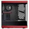 HYTE Y40 Tempered Glass midi tower PC skříň černočervená
