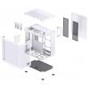 Jonsbo TK-2 2.0 Tempered Glass midi tower PC skříň bílá
