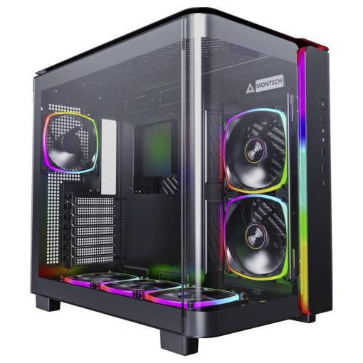 MONTECH KING 95 PRO Tempered Glass ARGB midi tower PC skříň černá