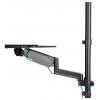 Neomounts WL90-325BL1 držák na zeď pro monitor 1 Displej: (s) 43,2 cm (17) - 81,3 cm (32) černá odkládací místo na klávesnici, nastavitelná výška, naklápěcí,