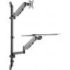 Neomounts WL90-325BL1 držák na zeď pro monitor 1 Displej: (s) 43,2 cm (17) - 81,3 cm (32) černá odkládací místo na klávesnici, nastavitelná výška, naklápěcí,
