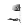 Neomounts WL90-325BL1 držák na zeď pro monitor 1 Displej: (s) 43,2 cm (17) - 81,3 cm (32) černá odkládací místo na klávesnici, nastavitelná výška, naklápěcí,