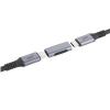 Spojka USB-C Female na USB-C Female, hliníková, 5 A / 100 W