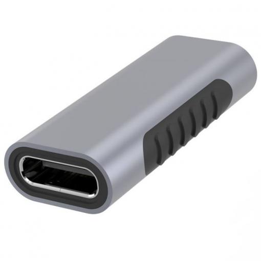 Spojka USB-C Female na USB-C Female, hliníková, 5 A / 100 W