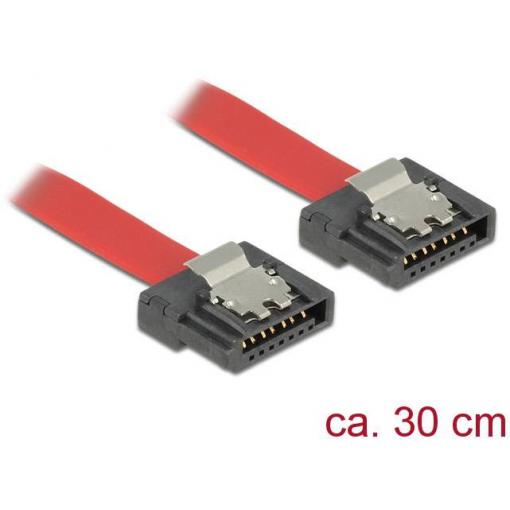Delock pevný disk kabel [1x SATA zásuvka 7-pólová - 1x SATA zásuvka 7-pólová] 0.30 m červená