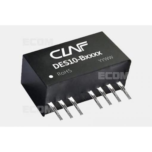 DC/DC měnič DES10-B2409, 24 V → 9 V, 1,1 A, izolovaný, SIP8