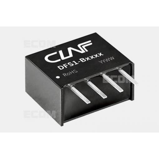 DC/DC měnič CLF DFS1-B0515, 5 V na 15 V, 67 mA, izolovaný