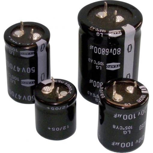 Teapo SLG228M035S1A5Q25K elektrolytický kondenzátor Snap In 10 mm 2200 µF 35 V 20 % (Ø x v) 22 mm x 25 mm 1 ks